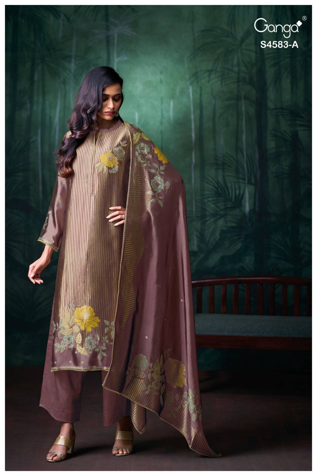 ROSTHA 4583 Series By GANGA FASHION Stylish Beautiful Colourful Silk Dresses At Wholesale Price